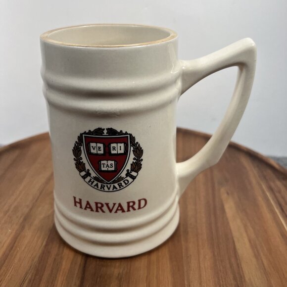 W. C. Bunting Co. Other - Vintage Harvard University Crimson VE RI TAS Off-White Gold W. C. Bunting Co Mug